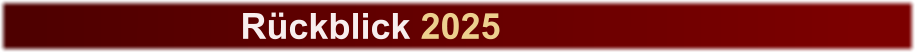 R�ckblick 2025